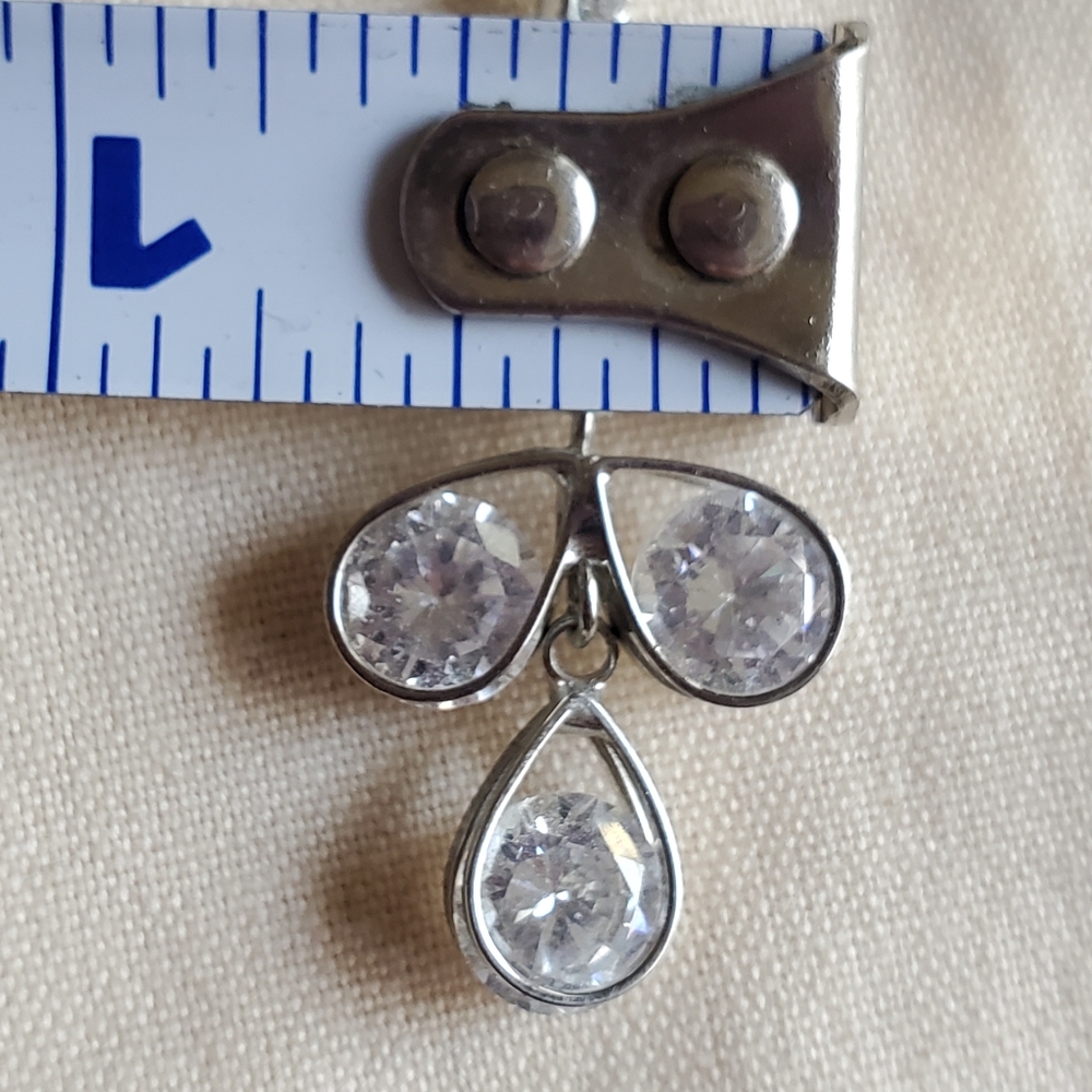 Dangling Rhinestone Earrings - Picture 7 of 7